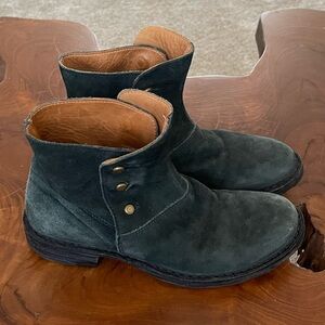 Fiorentini & Baker ETA Black Faded Suede Booties Size 35 US Size 5 fits 5.5-6